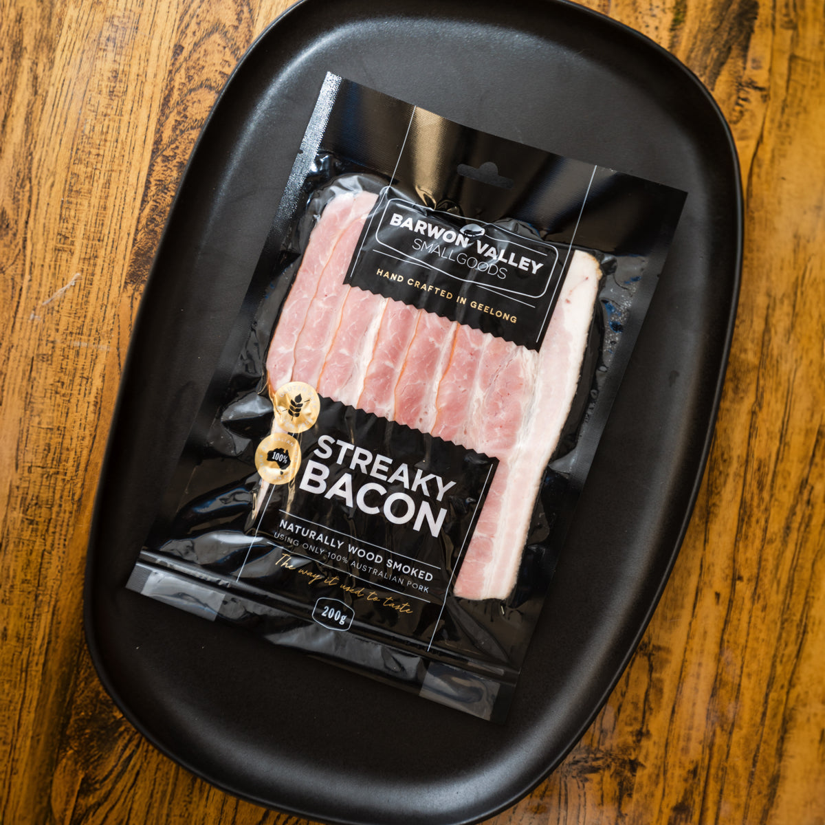 200g Sliced Streaky Bacon Packets